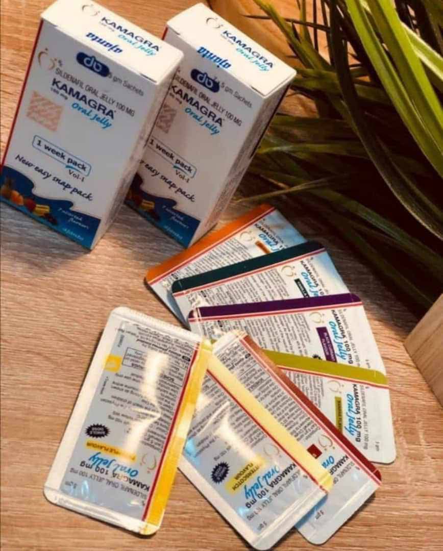 Kamagra Oral Jelly 100 mg Fuity 7 Sachets | كماجرا جيلي للرجال الطعم و الأداء الأقوى للرجال